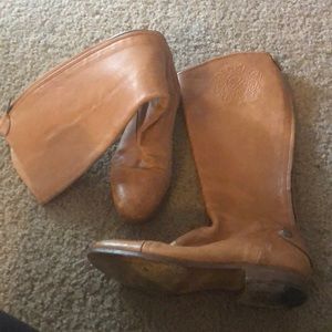 Crown Royal tan riding boots